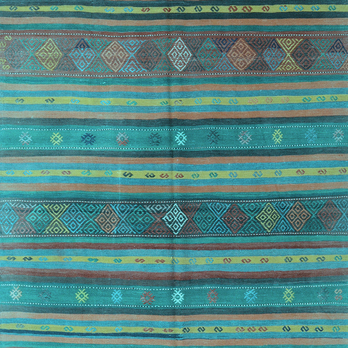 Southwestern Light Blue Country Rug, con3017lblu