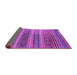 Sideview of Southwestern Purple Country Rug, con3017pur