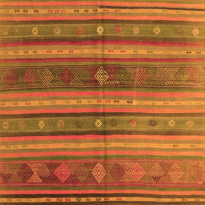 Serging Thickness of Machine Washable Southwestern Orange Country Area Rugs, wshcon3017org