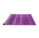 Sideview of Machine Washable Southwestern Purple Country Area Rugs, wshcon3017pur