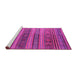 Sideview of Machine Washable Southwestern Pink Country Rug, wshcon3017pnk