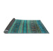 Sideview of Southwestern Light Blue Country Rug, con3017lblu