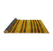 Sideview of Oriental Yellow Traditional Rug, con3018yw