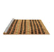 Sideview of Machine Washable Oriental Brown Traditional Rug, wshcon3018brn