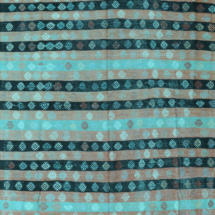 Machine Washable Oriental Light Blue Traditional Rug, wshcon3018lblu