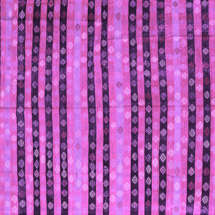 Square Machine Washable Oriental Purple Traditional Area Rugs, wshcon3018pur