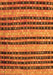 Serging Thickness of Machine Washable Oriental Orange Traditional Area Rugs, wshcon3018org