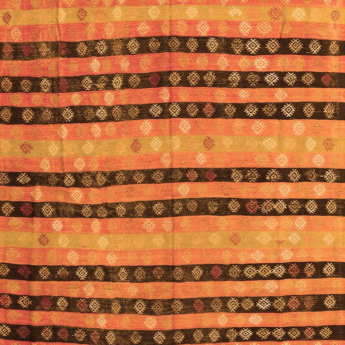 Serging Thickness of Machine Washable Oriental Orange Traditional Area Rugs, wshcon3018org