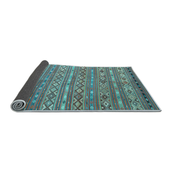 Sideview of Oriental Light Blue Traditional Rug, con3019lblu