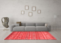 Machine Washable Oriental Red Traditional Rug, wshcon3019red