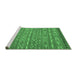 Sideview of Machine Washable Oriental Emerald Green Traditional Area Rugs, wshcon3019emgrn