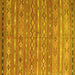 Square Oriental Yellow Traditional Rug, con3019yw