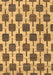 Machine Washable Abstract Brown Contemporary Rug, wshcon301brn