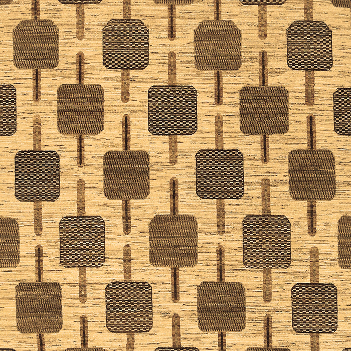 Machine Washable Abstract Brown Contemporary Rug, wshcon301brn
