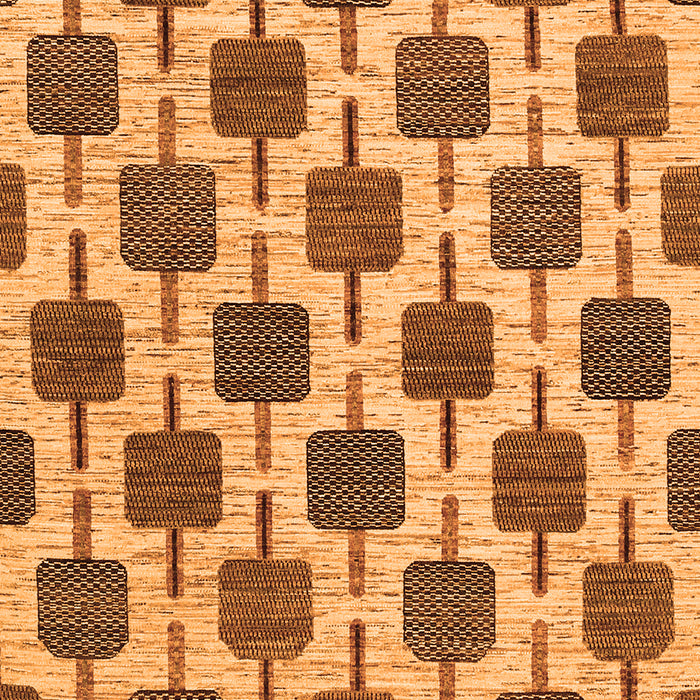 Abstract Orange Contemporary Rug, con301org