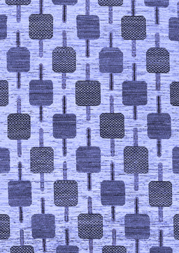 Abstract Blue Contemporary Rug, con301blu