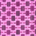 Square Machine Washable Abstract Pink Contemporary Rug, wshcon301pnk