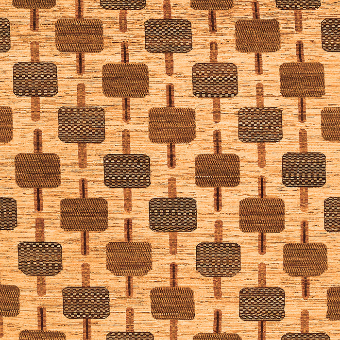 Round Machine Washable Abstract Orange Contemporary Area Rugs, wshcon301org