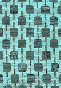 Abstract Light Blue Contemporary Rug, con301lblu