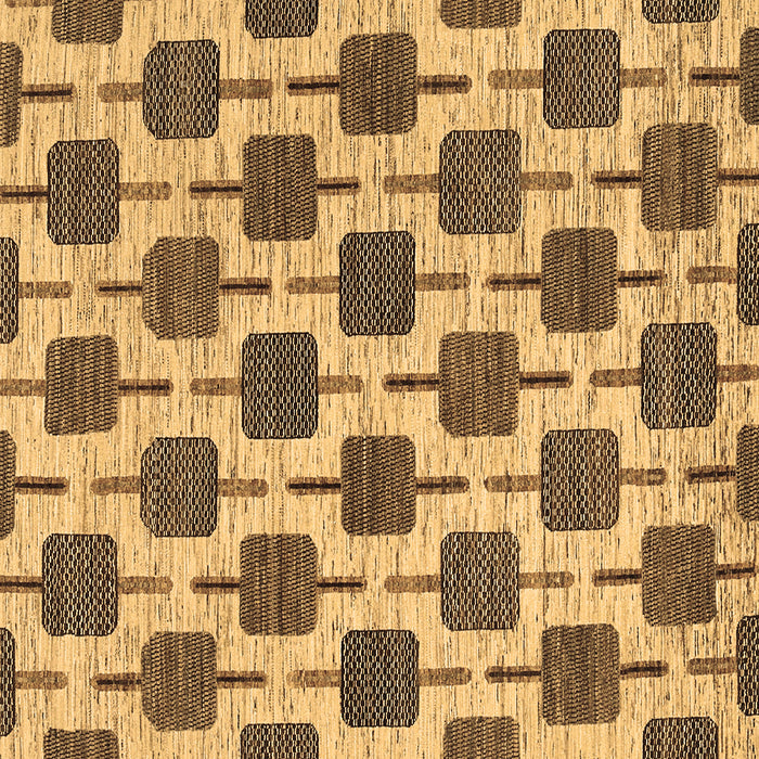 Square Machine Washable Abstract Brown Contemporary Rug, wshcon301brn