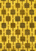 Machine Washable Abstract Yellow Contemporary Rug, wshcon301yw