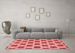 Contemporary Red Washable Rugs