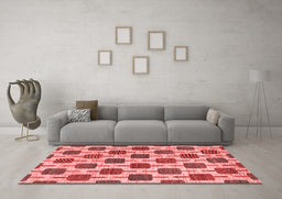 Contemporary Red Washable Rugs