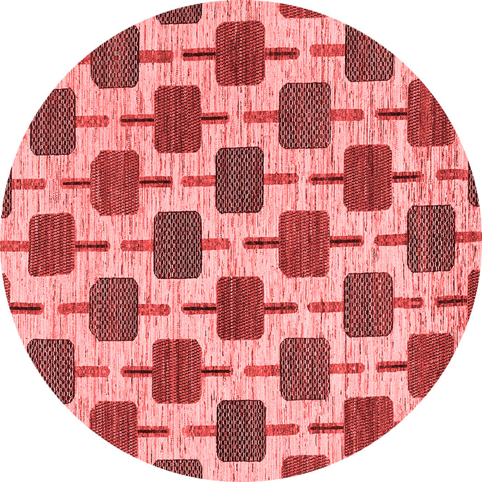 Abstract Red Contemporary Rug, con301red