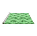 Sideview of Machine Washable Trellis Emerald Green Modern Area Rugs, wshcon3020emgrn