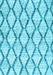 Machine Washable Trellis Light Blue Modern Rug, wshcon3020lblu