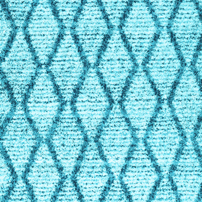 Machine Washable Trellis Light Blue Modern Rug, wshcon3020lblu