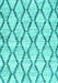 Machine Washable Trellis Turquoise Modern Area Rugs, wshcon3020turq