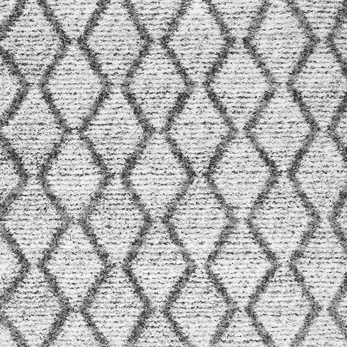 Serging Thickness of Trellis Gray Modern Rug, con3020gry