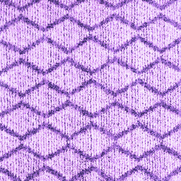Square Machine Washable Trellis Purple Modern Area Rugs, wshcon3020pur