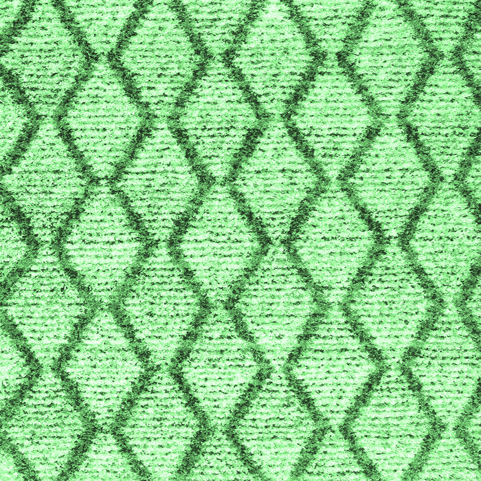 Square Machine Washable Trellis Emerald Green Modern Area Rugs, wshcon3020emgrn