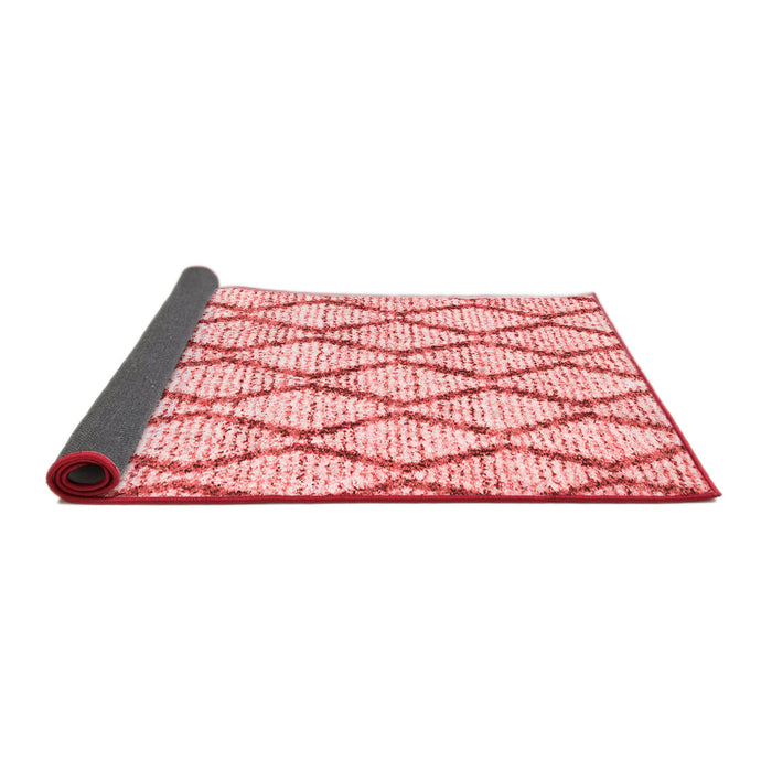 Trellis Red Modern Area Rugs