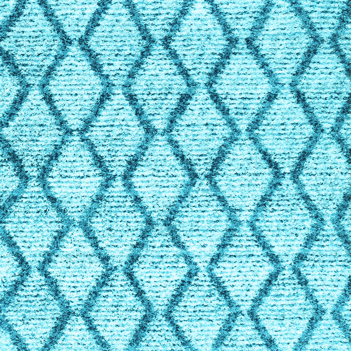 Square Machine Washable Trellis Light Blue Modern Rug, wshcon3020lblu
