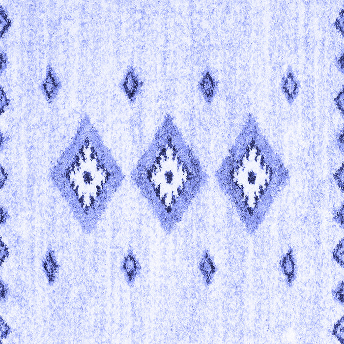 Square Solid Blue Modern Rug, con3021blu