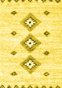 Solid Yellow Modern Rug, con3021yw