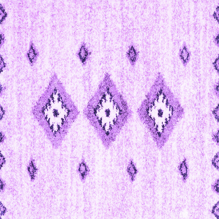Square Machine Washable Solid Purple Modern Area Rugs, wshcon3021pur