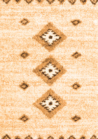 Solid Orange Modern Rug, con3021org