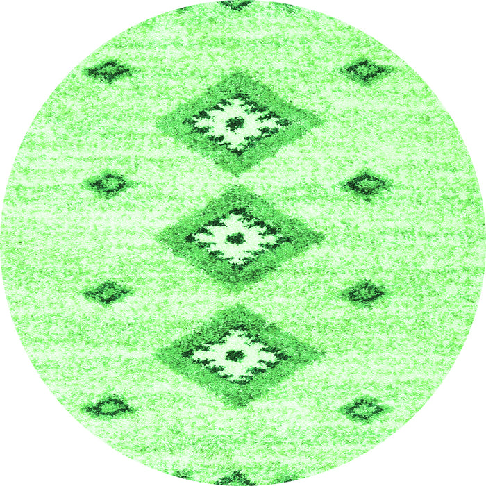 Square Solid Green Modern Rug, con3021grn