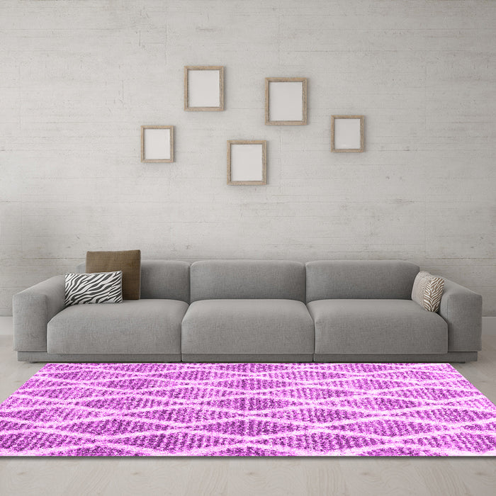 Machine Washable CON3022X Pink CON3022X Rug in a Living Room, wshcon3022pnk