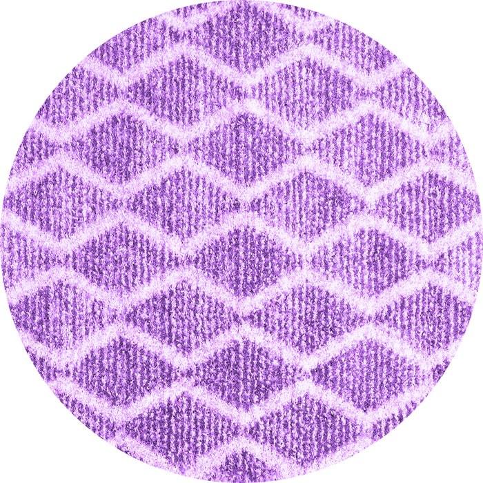 Round Machine Washable CON3022X Purple CON3022X Area Rugs, wshcon3022pur
