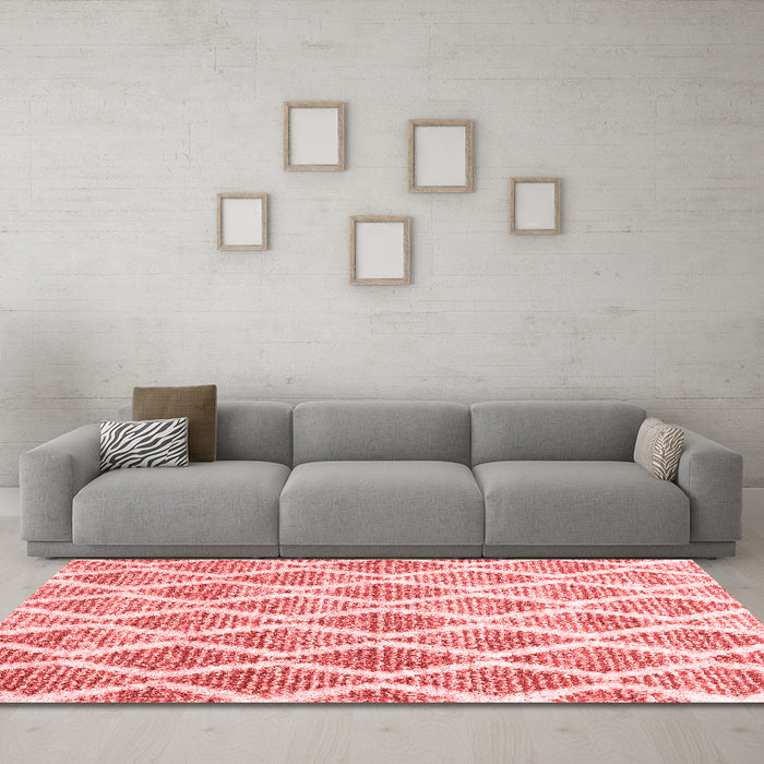 CON3022X Red Washable Rugs
