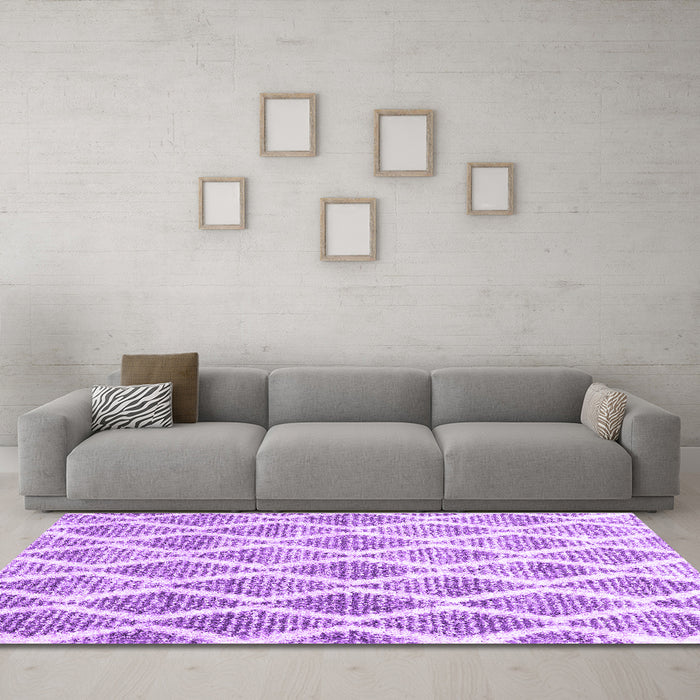Machine Washable CON3022X Purple CON3022X Area Rugs in a Living Room, wshcon3022pur