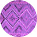 Round Machine Washable CON3023X Purple CON3023X Area Rugs, wshcon3023pur