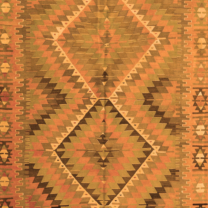 Serging Thickness of Machine Washable CON3023X Orange CON3023X Area Rugs, wshcon3023org