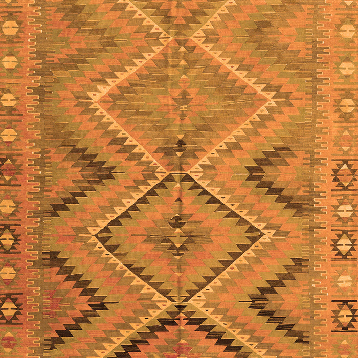 Round Machine Washable CON3023X Orange CON3023X Area Rugs, wshcon3023org