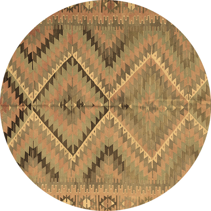 Round Machine Washable CON3023X Brown CON3023X Rug, wshcon3023brn